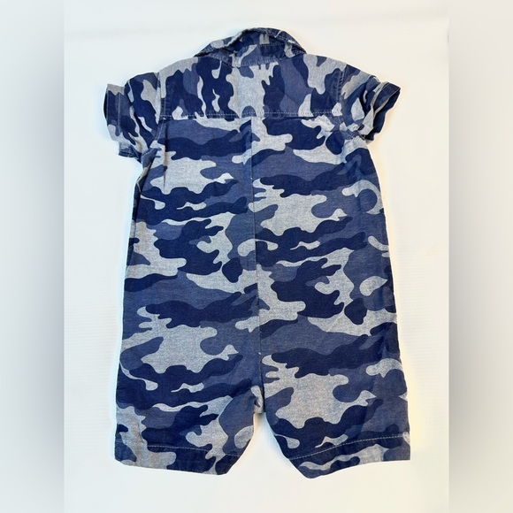2 Set Lot Bundle - Boys 12-18 Months Button Short Pocket Romper (read for brand) - Picture 3 of 8